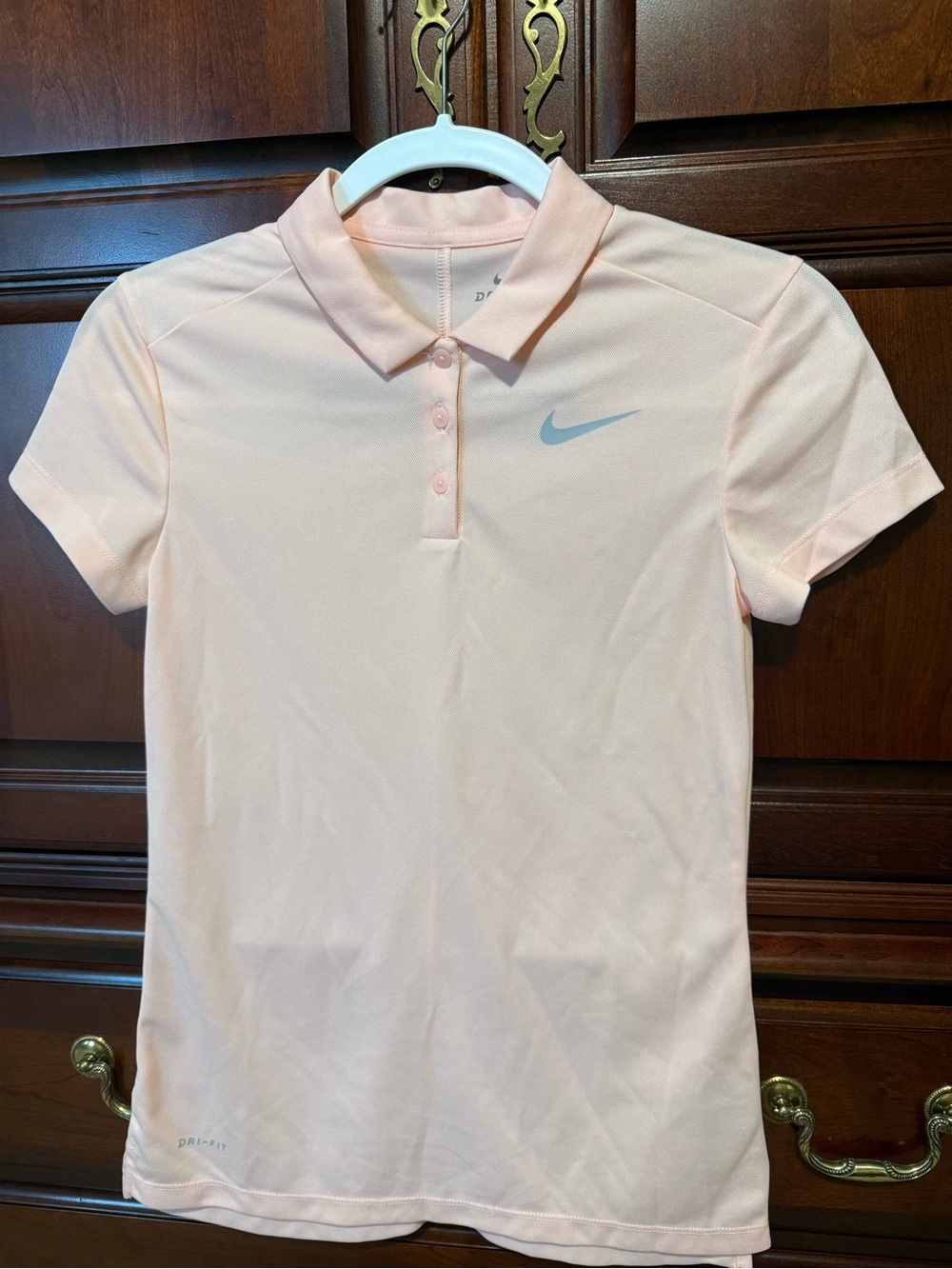 Nike Women's Light Pink Short-Sleeve Polo